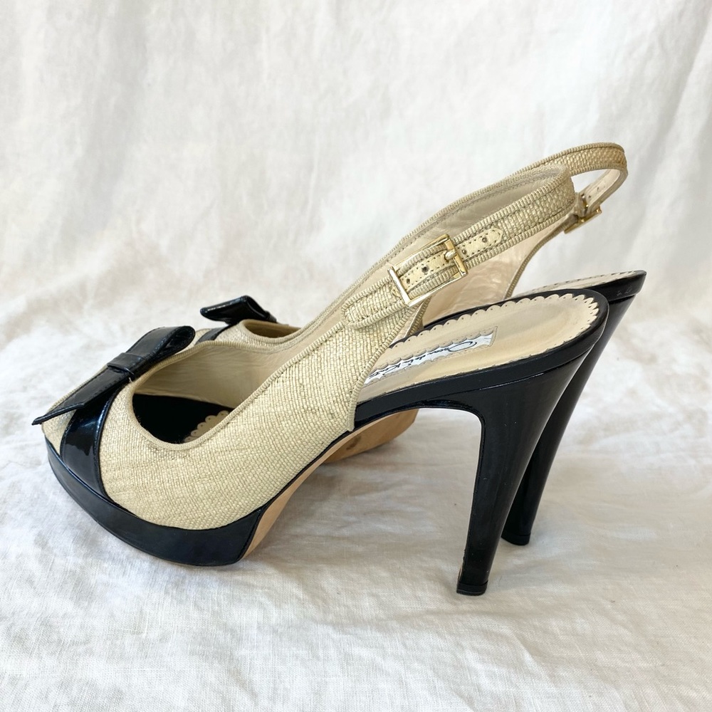 Oscar de la Renta Peep Toe Heels - Picture 6 of 15